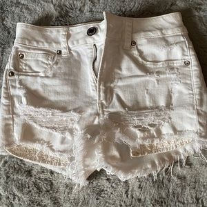 American eagle white shorts